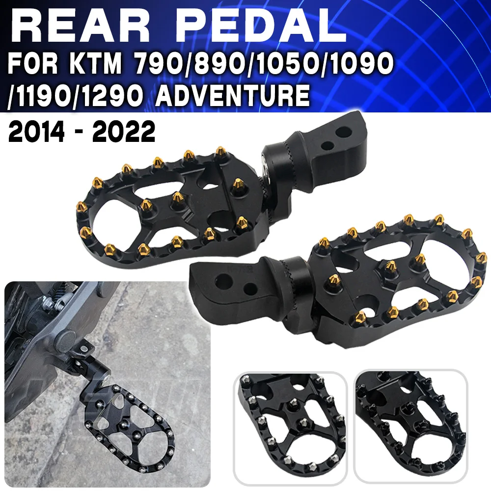 

Подножки для пассажиров для KTM 790 Adventure R S 790 adv s 2019-2021, регулируемые подножки для мотоцикла, подставка для педалей, противоскользящие подножки