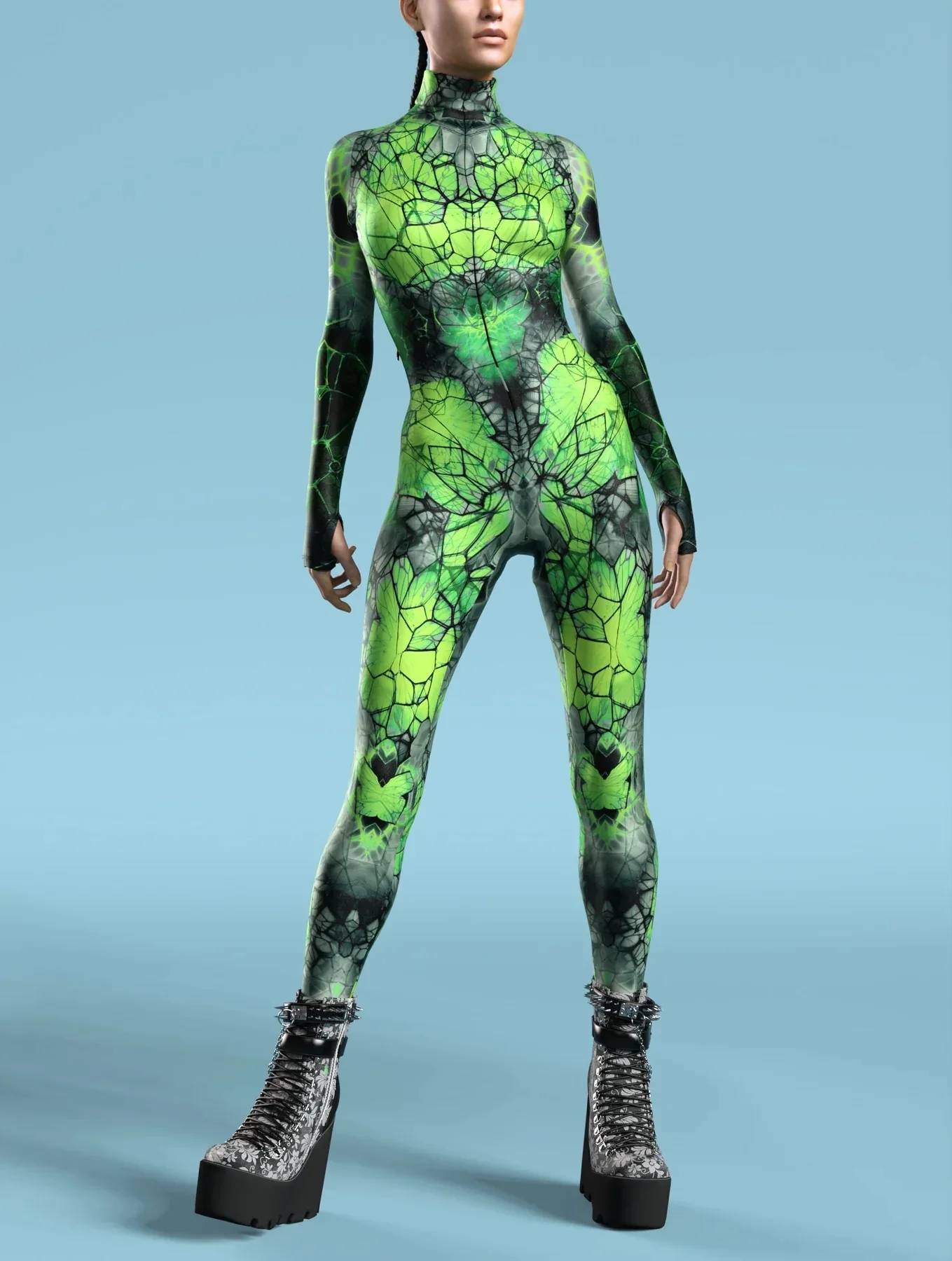 Damen Herren Muskel-Mensch Wüste Dazzle in Sieben Farben 3D-Druck Verkleidungs-Jumpsuit Halloween-Party Cosplay-Kostüme Outfit – Detail 30