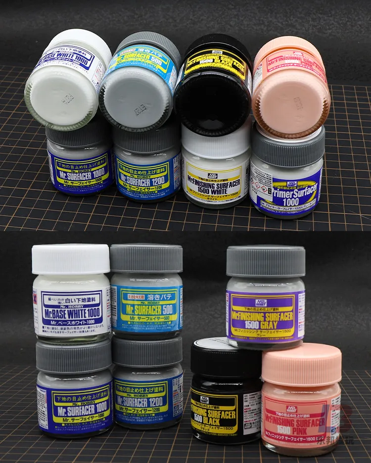 Primer Water Filling Soil SF283 284 286 288 289 291 Coloring Black White Grey Model