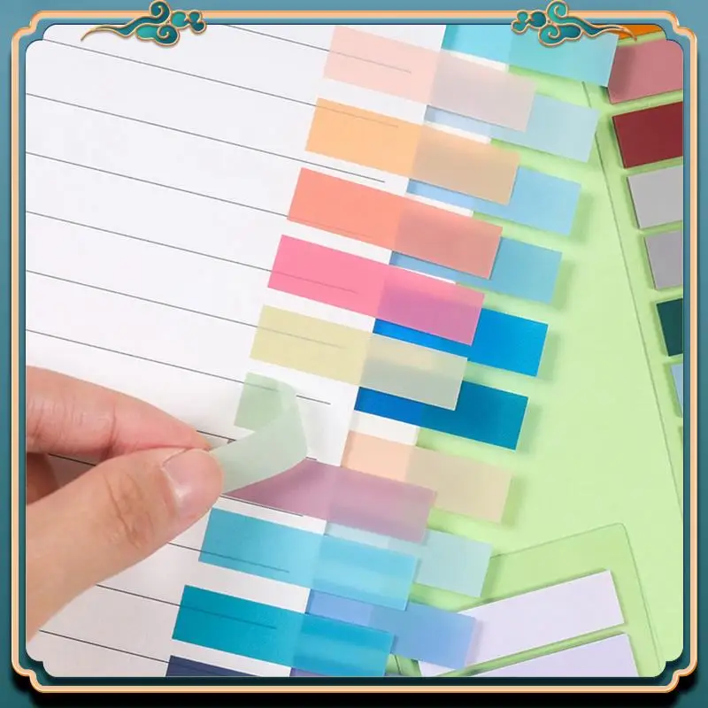(Новинка) - 400 листов, прозрачные липкие заметки, самоклеящийся маркер, аннотация, книга для чтения, прозрачная вкладка, прочный, легкий вкладыш