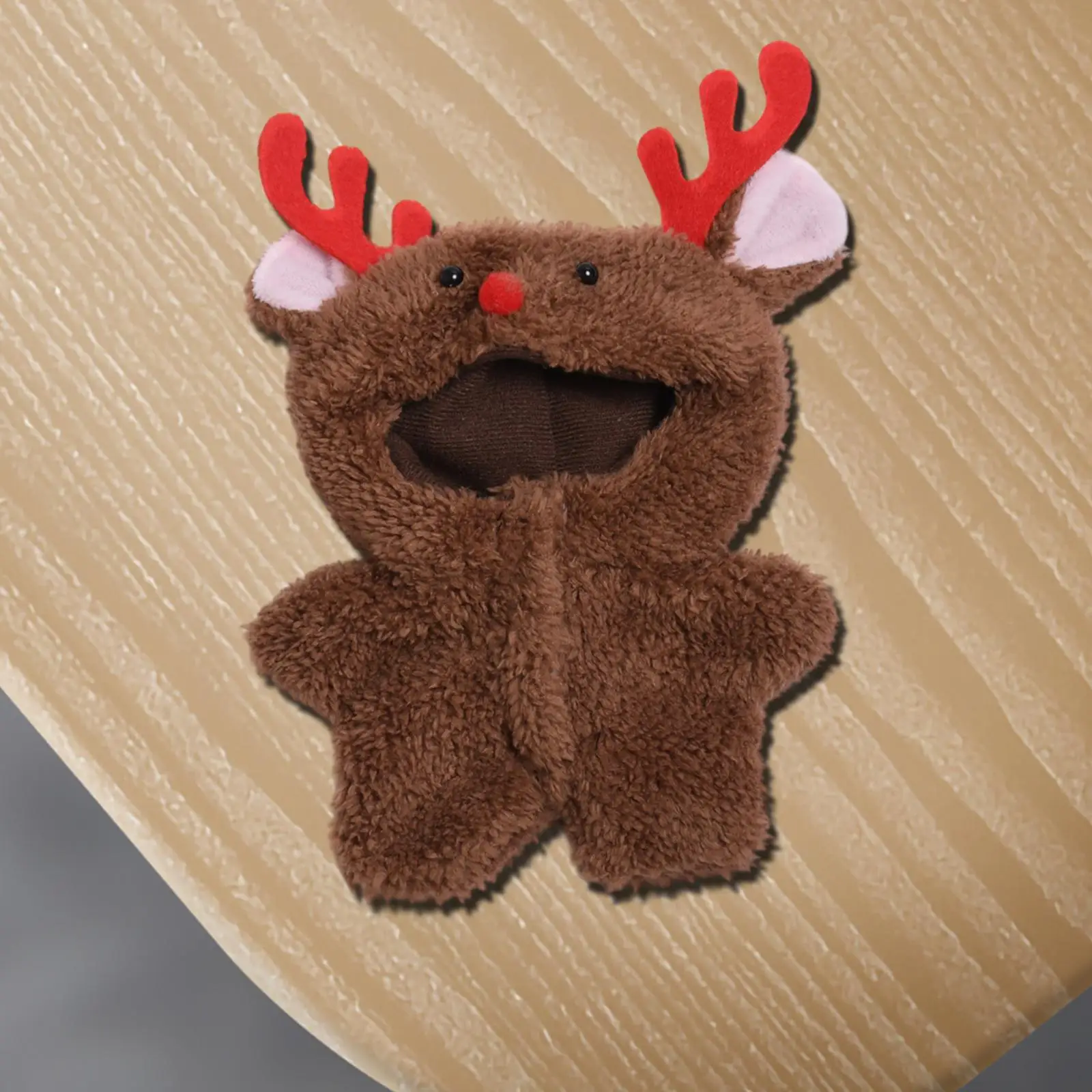 Plush Figure Elk Romper Outfit Playsuit Costumes Fashion Educational Photo Props Clothes DIY Dress up Bodysuit for 15cm 17cm