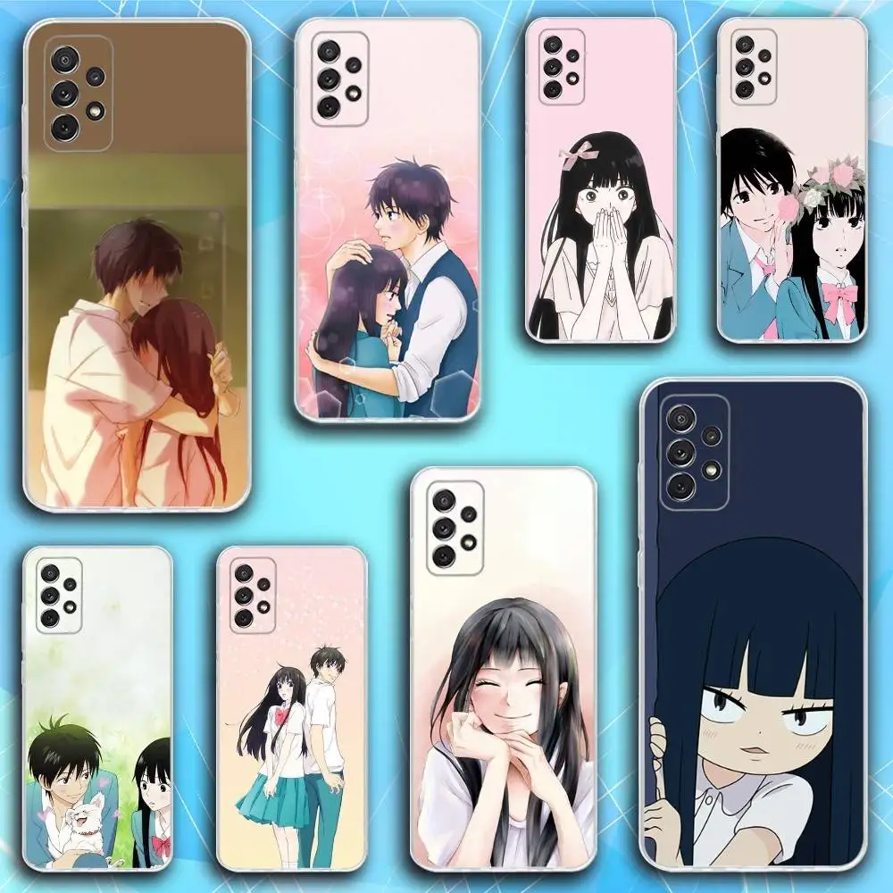 

K-KimiS N-Ni Anime Todoke Phone Case For Samsung S30,23,21,22,20, FE lite,S10,9,8,7 PIus Note20ultra Soft Transparent
