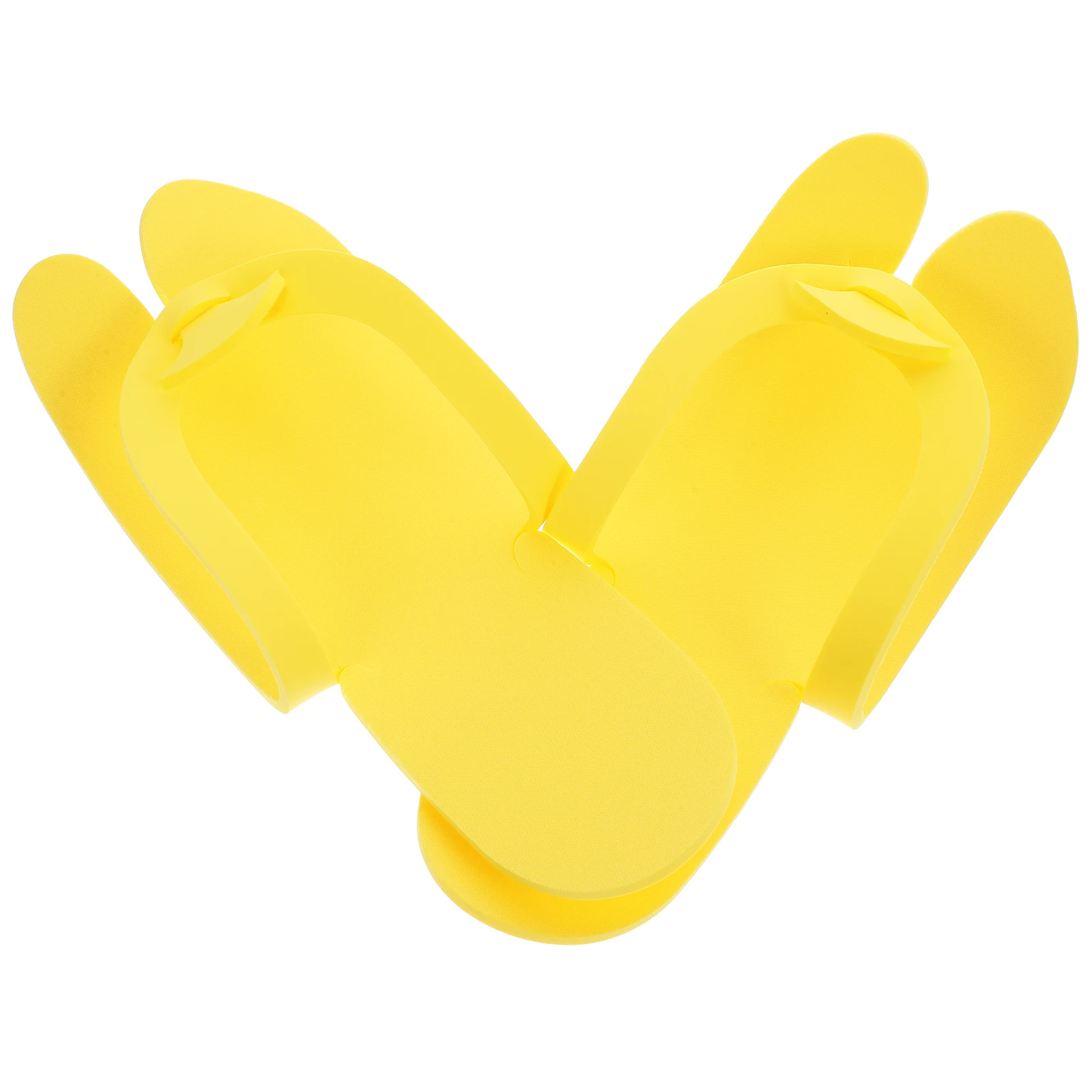 

10 Pairs Anti EVA Slippers Bright Yellow Disposable Salon Spa Beach Guest Bath Hotel Indoor Slippers Bulk