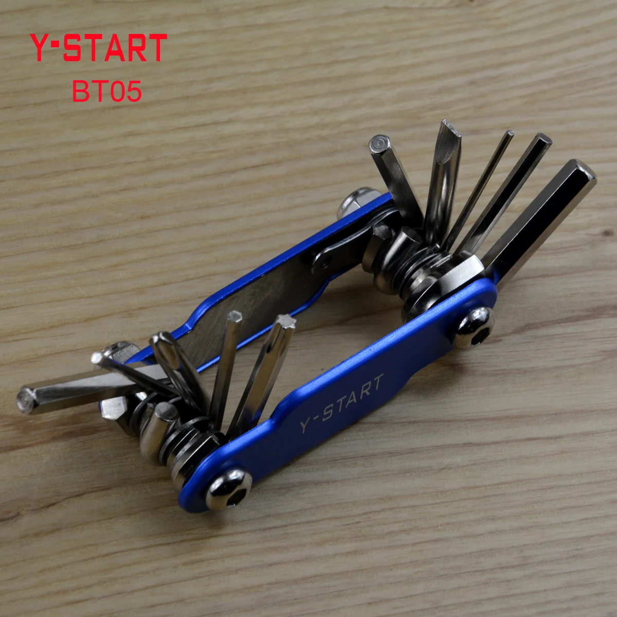 

Y-START BT05 Multifunctional Bicycle Tools for Outdoor Camping Riding Aluminum Alloy Handle Tools with Wrench Torx Screwdriver