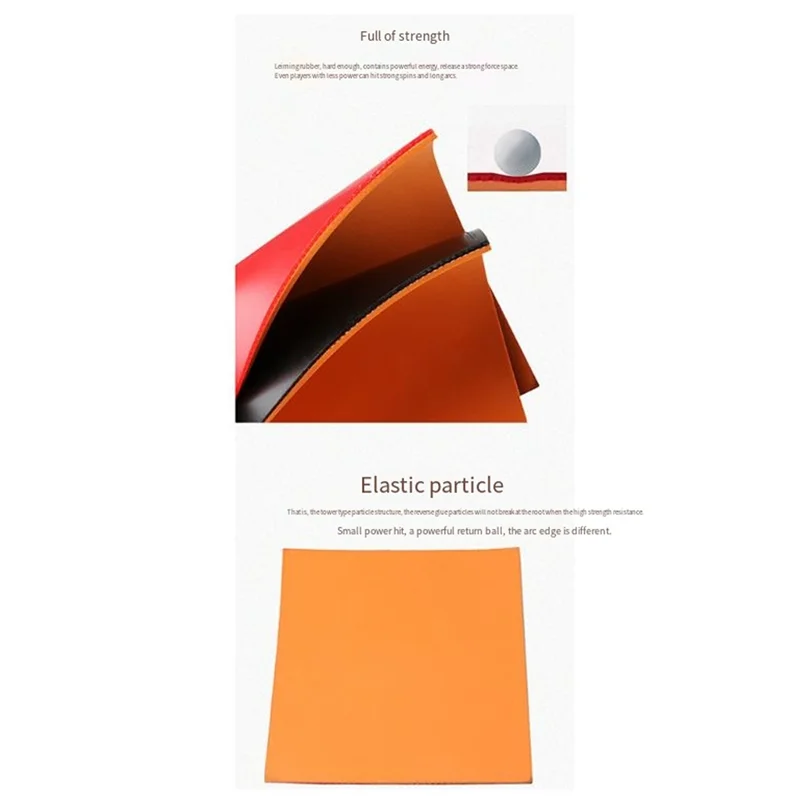 

AUU-Table Tennis Racket Rubber Anti-Glue High Elastic Rubber Suitable For Beginners Training
