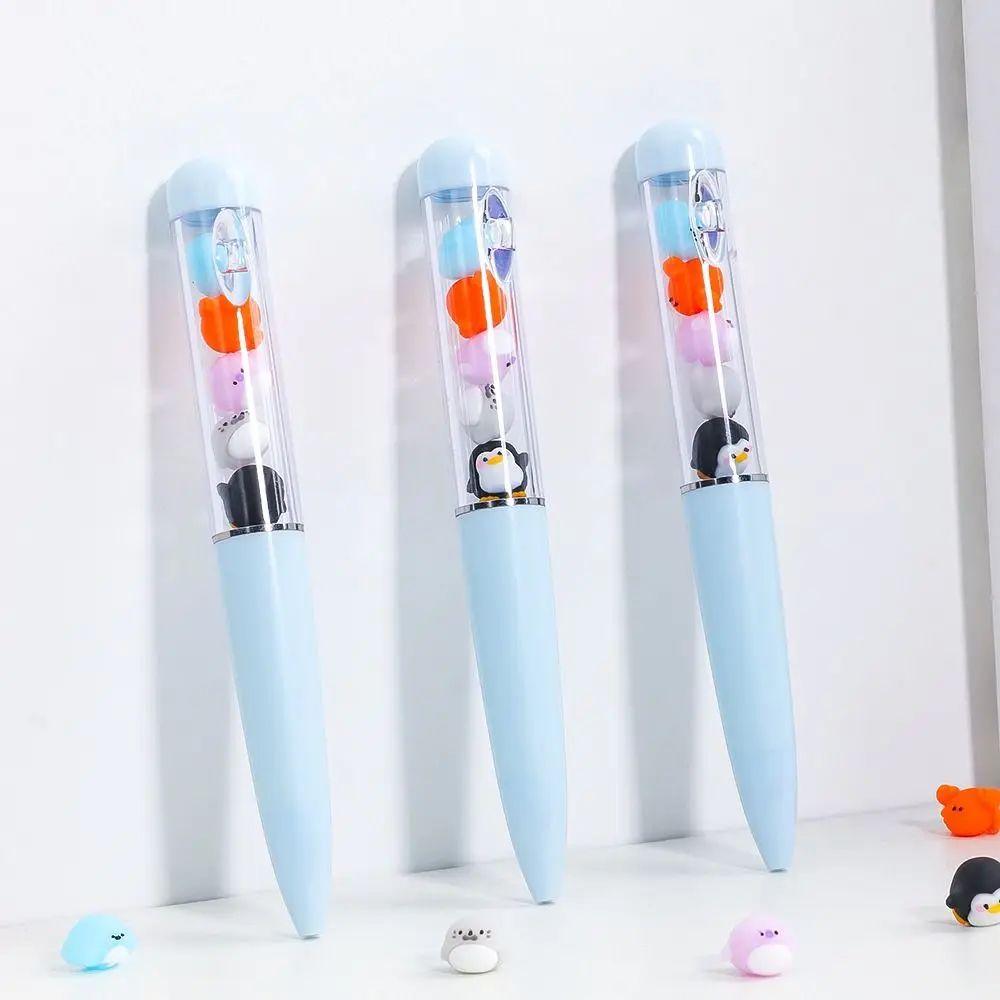 Creative 0.5mm Nib Capybara Gel Pen Sushi Cute Cartoon Writing Pen Efficient Stationery Writing Tool Work