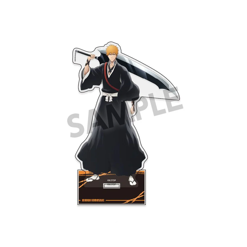 BLEACH Thousand Year Blood War Double Sided Acrylic Stand Keychain Anime Stand Ichigo Kurosaki Rukia Kuchiki Desk Decor