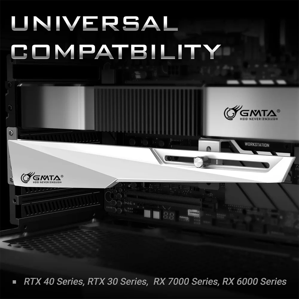 

ARGB GPU bracket for desktop computer case decoration, synchronous RGB lighting support bracket, fixed jack support frame
