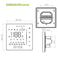 Tuya ZigBee Digital Display Smart Temperature Controller Hvac Thermostat 3 Speed Heating Cooling for Air Conditioning Controller - Image 6