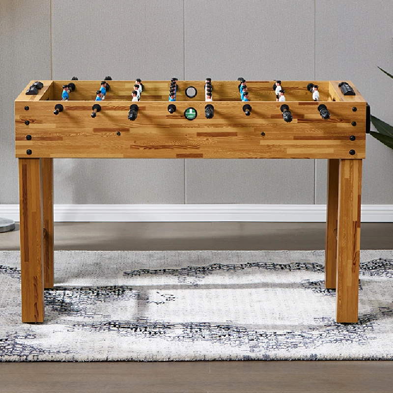 Indoor Wood Grain Football Table, Children's Game Table, 8-Pole Football Machine, Adult, 1.2m