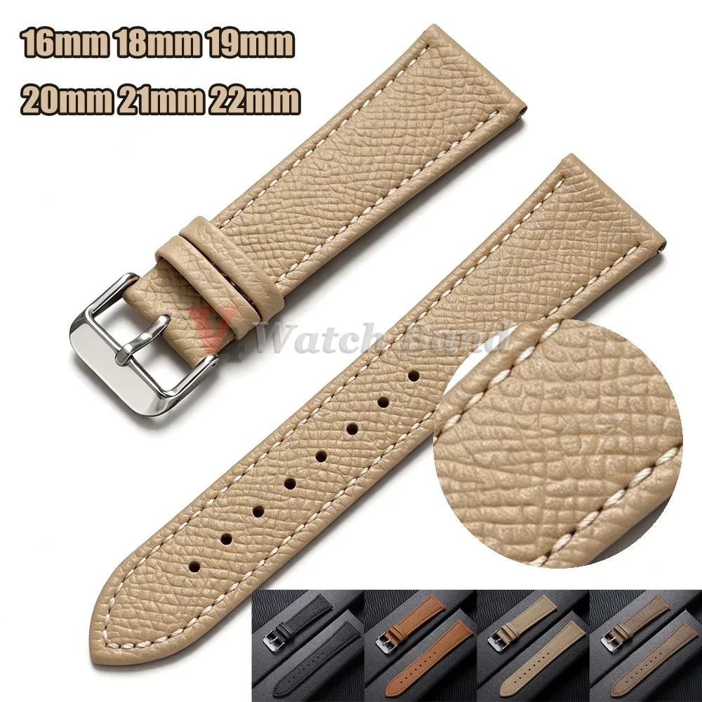 Bracelets de montre vintage en cuir de veau 16mm 18mm 19mm 20mm 21mm 22mm à libération rapide pour hommes et femmes – Bracelets universels de remplacement