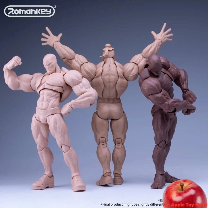 

Romankey UMS003 1/12 Big Guy Super Flexible Joint Body 18cm Strong Muscle Male Soldier Action Figure Body Dolls for Collection