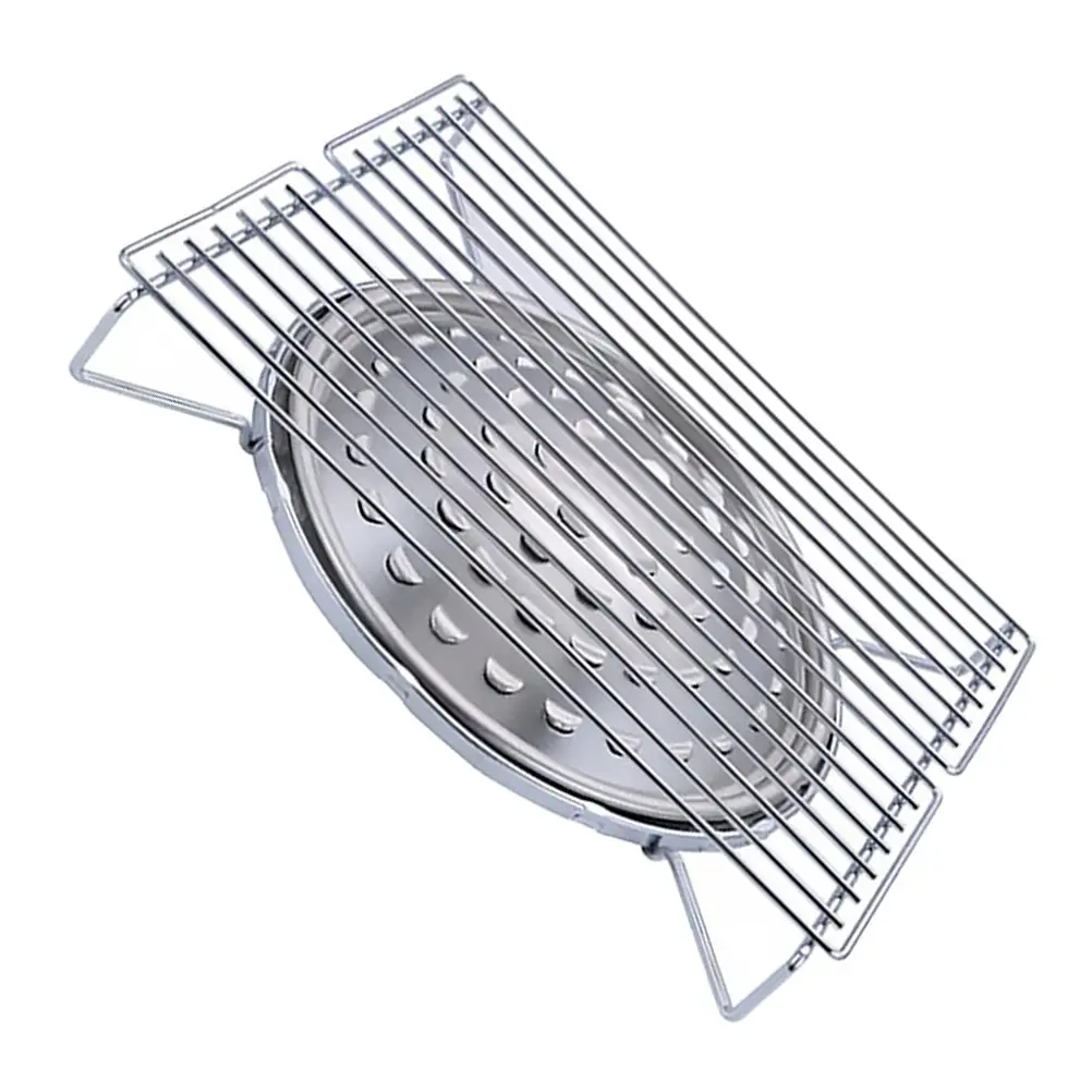 

1Pcs Portable Barbecue Grill Grate Outdoor Camping Stove Stand Smooth Surface Easy Clean Stainless Steel Grill Rack for Picnic