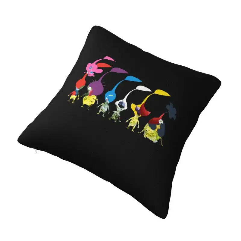 Custom Pikmins Play Games Cushion Cover Velvet Luxury Pillows