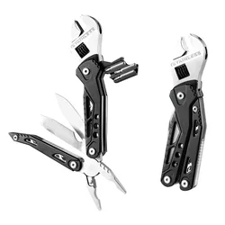 Multitool Wrench With 15 Tools Knife Pliers Wire Stripper Cutter Screwdriver Bottle Opener Saw Portable Stainless Steel Tool