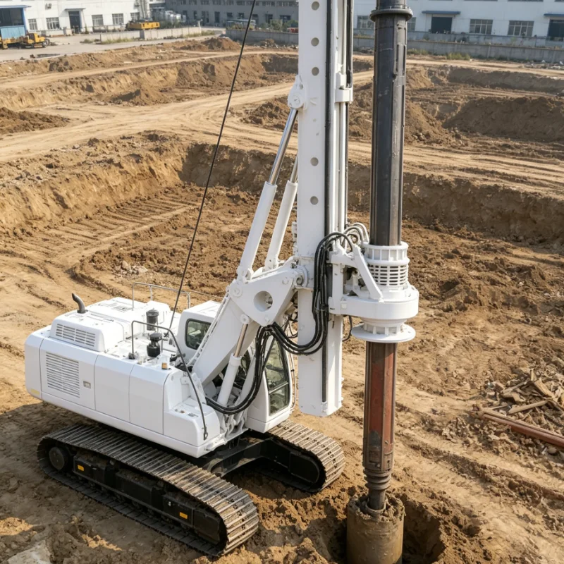 Customized Hydraulic Pile Driver Rig Rotary Drilling Rig Screw Pile Machine Earth Auger for Building Hole