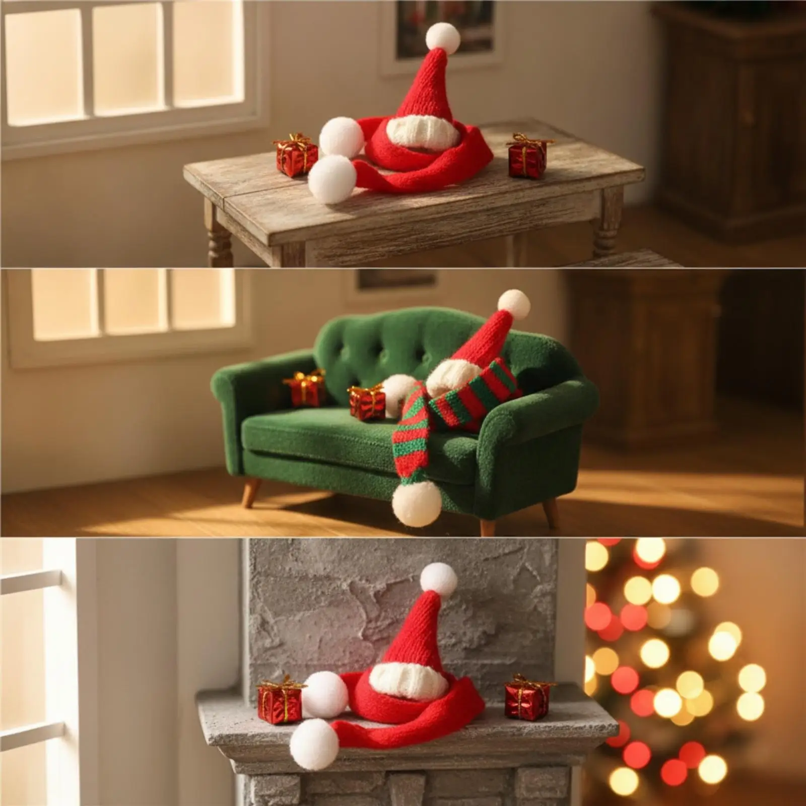 conjunto-de-chapeus-de-natal-em-miniatura-para-casa-de-bonecas-gorro-de-trico-de-fio-macio-para-modelos-em-escala-1-6-com-cachecol-e-presentes