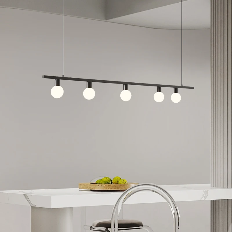 مصباح معلق على شكل مطعم نحاسي بالكامل، تركيبات إضاءة معلقة لطاولة الطعام طويلة وحديثة وبسيطة من الشمال