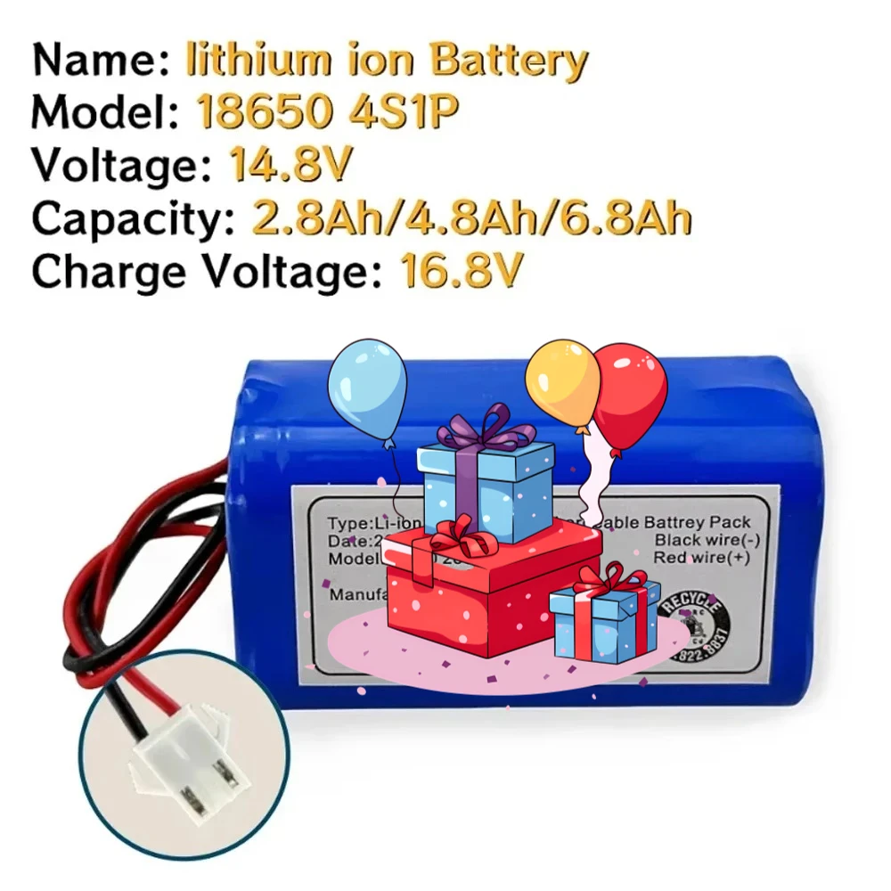 

Литиевая батарея 14.4В 2800мАч ILife INR18650 M26-4S1P полной емкости для ILIFE A4 A4s V7 A6 V7s Plus
