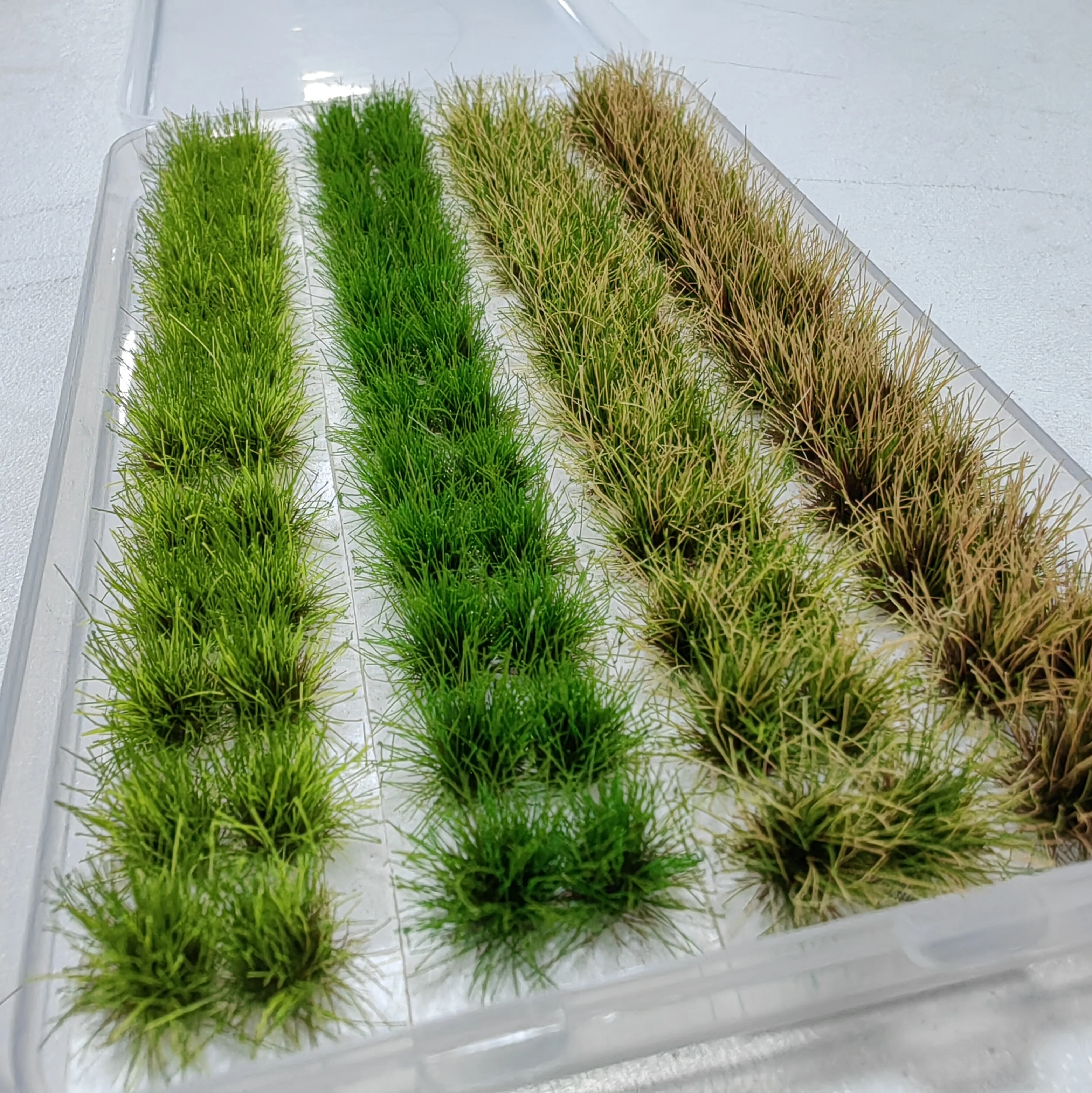 Diy Plant Flower/ Realistic Grass Model Static Grass Dollhouse Plants Miniatures HO N Train Railway Tufts Field 120PCS