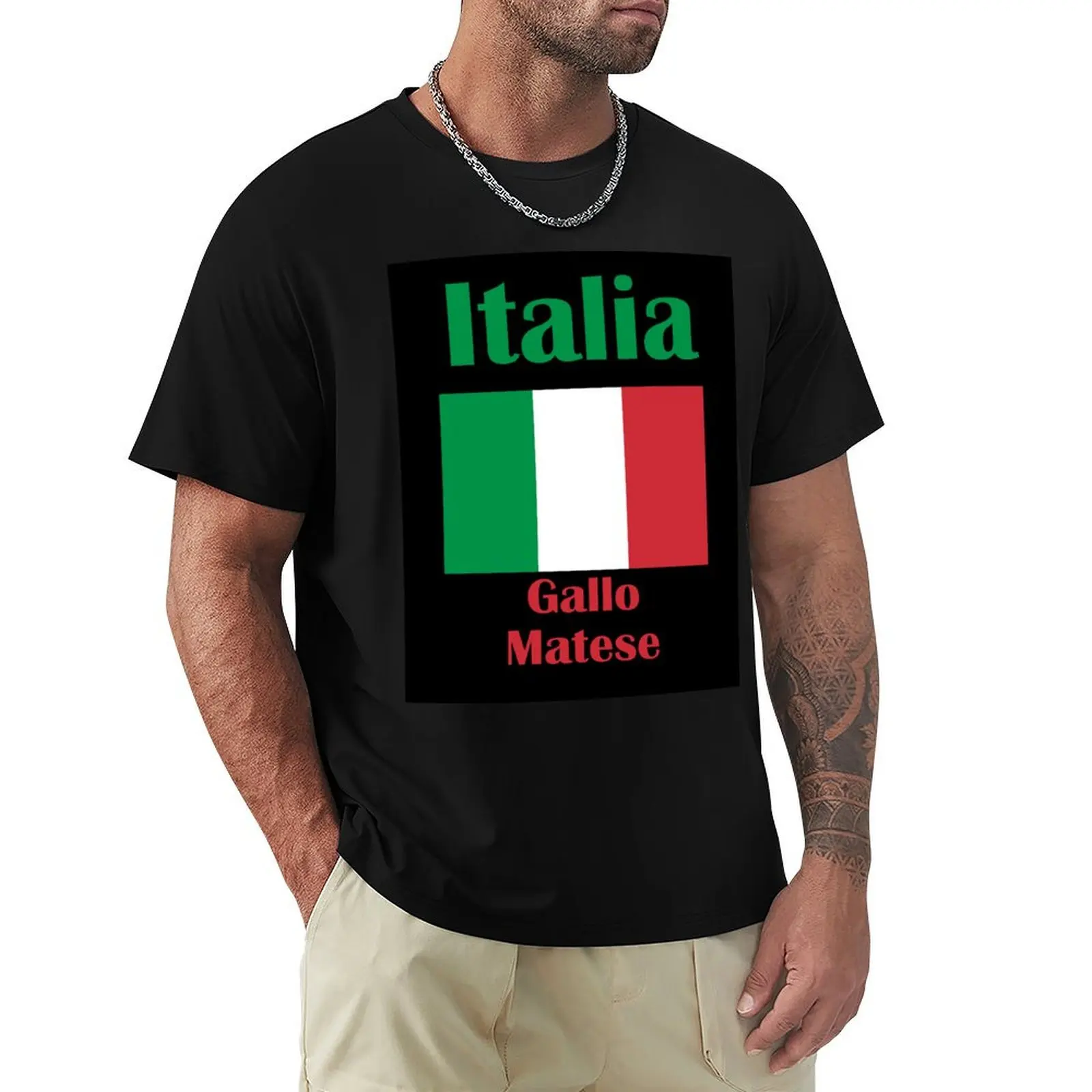 Gallo Matese Italy T-Shirt Stylish Print Short Sleeve Tee