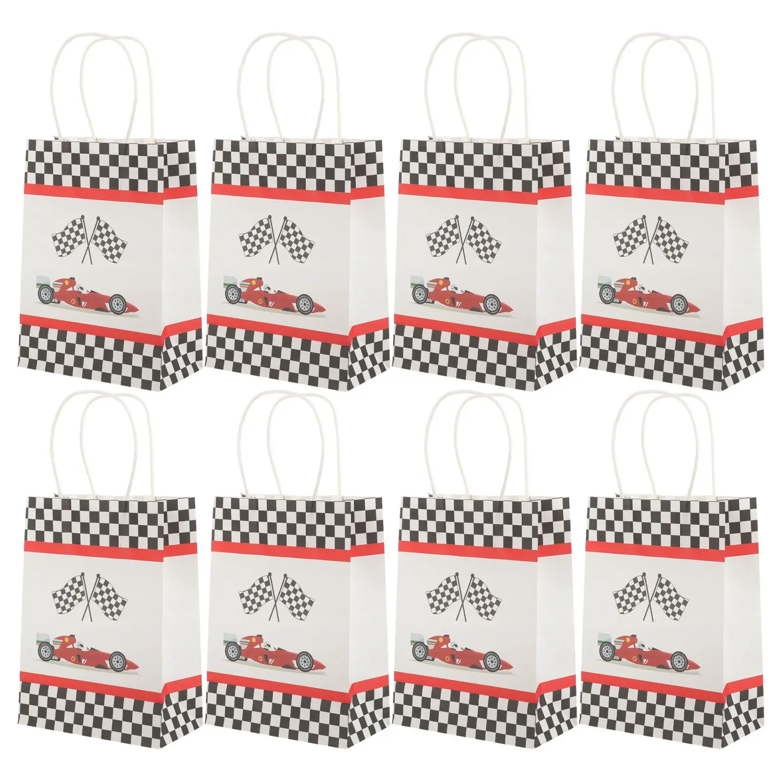 

12pcs Chessboard Paper Tote Bags Large Capacity Gift Bags Large Gift Wrapping Portable Festival Supplies Present Boxes