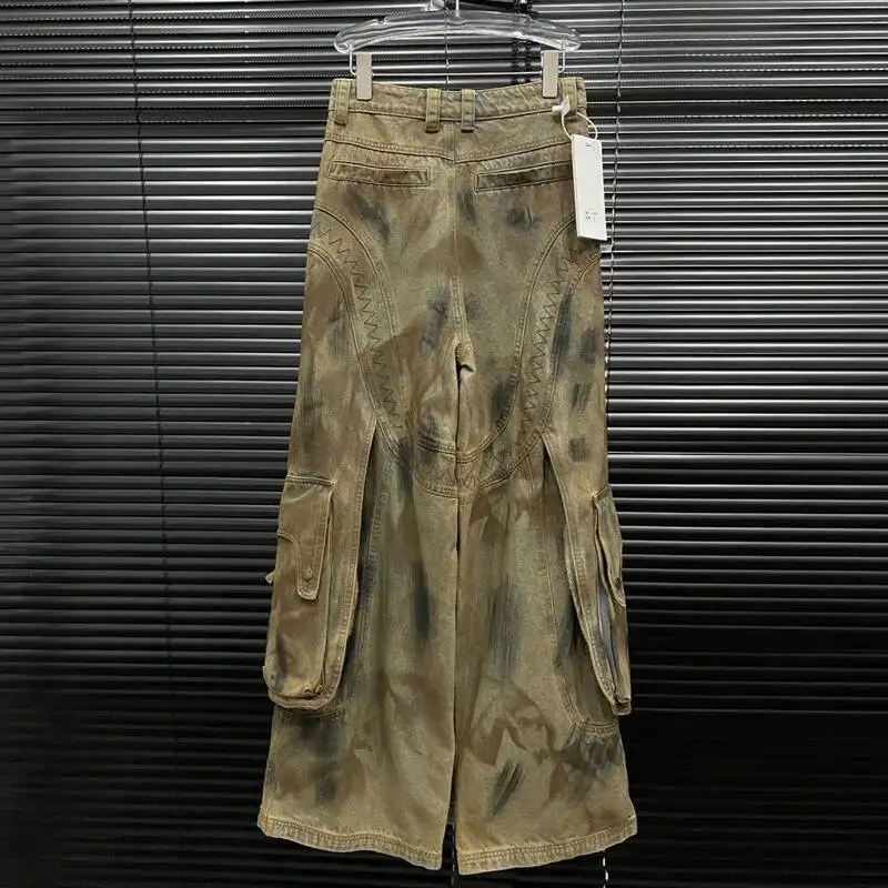 ANJY Herfst Nieuwe Vrouwen Trendy Jeans Twee Manieren Van Dragen Culottes Verontruste Denim Rok Rits Ontwerp Punk Streetwear Broek A9601