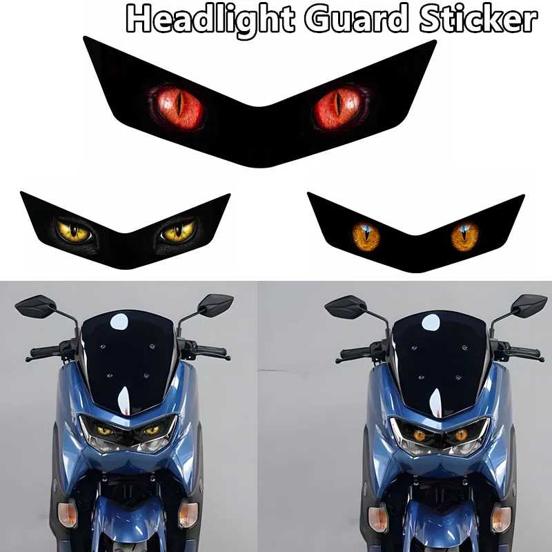

Motorcycle Headlight Sticker For YAMAHA NMAX155 Nmax155 2020-2024 2021 22 23 Head Light Guard Protection Stickers