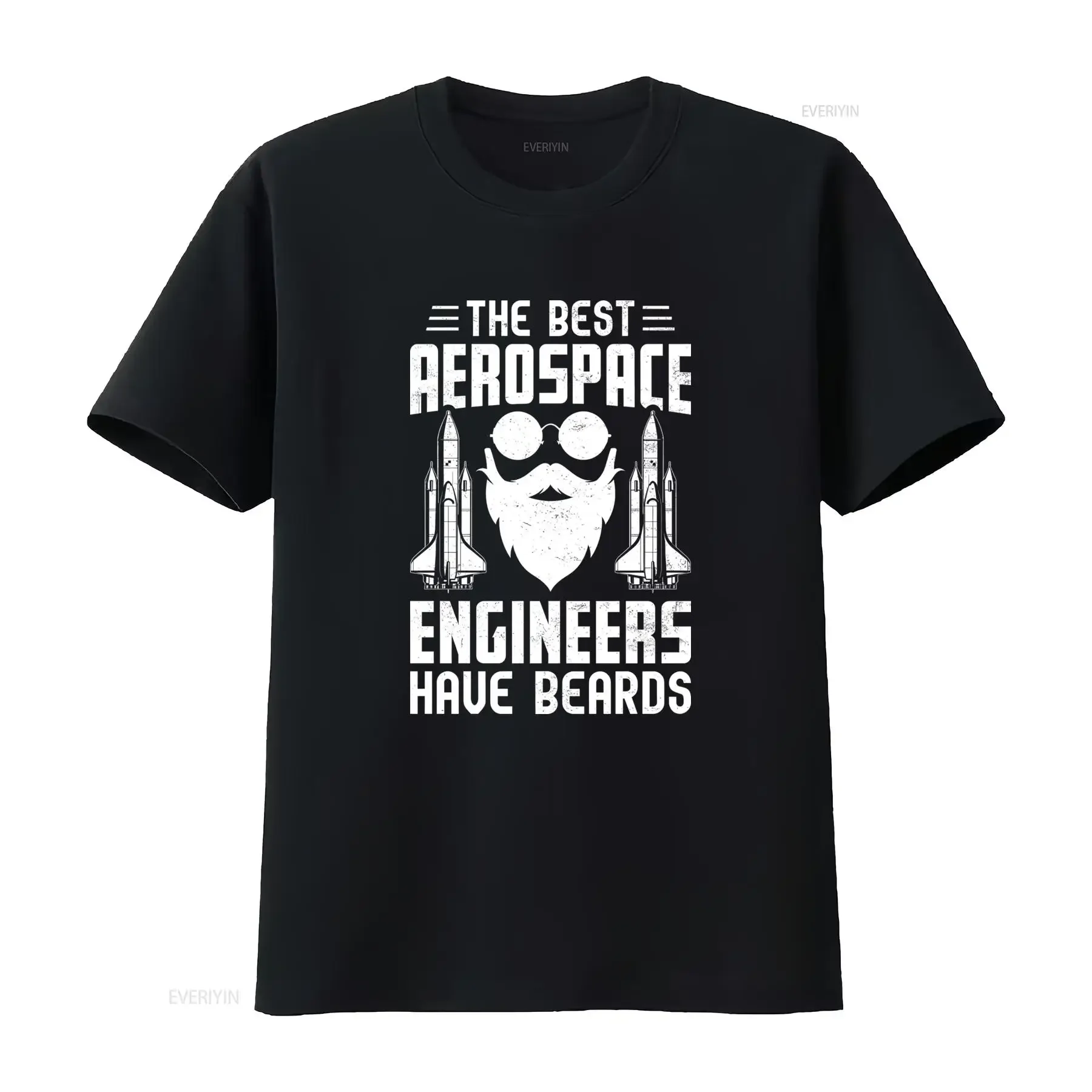 The Best Aerospace Engineers Have Beards Print  T Shirt vintage Washed Breathable fashion Stylish homme Top For Everyday Wear