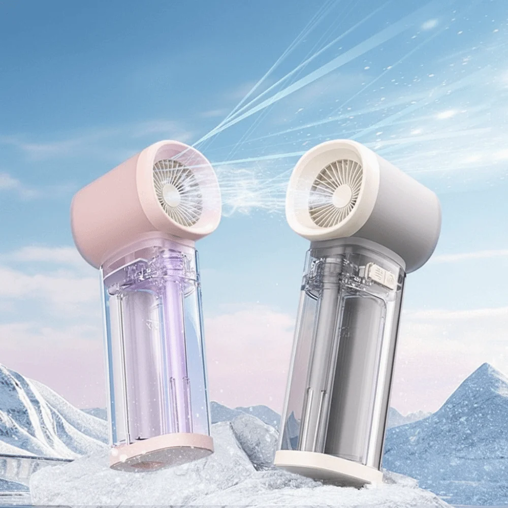 

Portable Cooling Spray Fan Durable Water Cooling Mini Cooling Fans Low Noise Rechargeable Small Personal Cooling Fans Summer