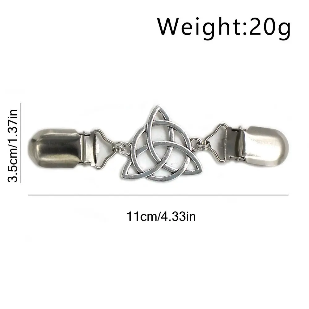 تصميم جديد متعدد الوظائف كليب سترة كليب فضي اللون خمر نمط كليب المشابك شال بروش #5