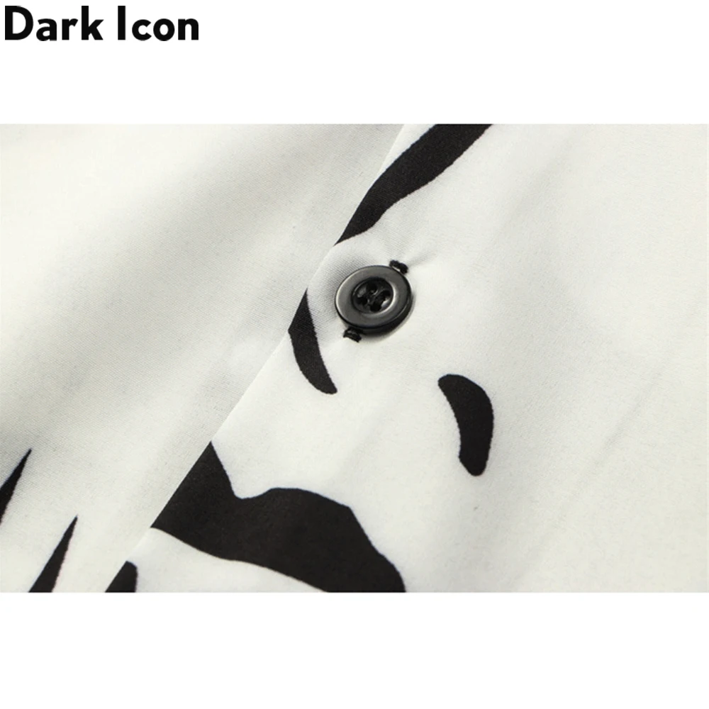 Dark Icon Printed Vintage Street Men\'s Shirt Summer Polo Shirts Man Male Top