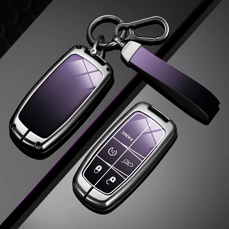 

2 3 4 5 Buttons Car Key Case Cover For Jeep Grand Cherokee Dodge JCUV Dart Journey Chrysler 300C Fiat Remote Fob Keychain