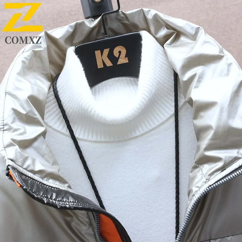 COMXZ Piumino lungo da uomo Moda con cappuccio da lavoro all'aperto Giacca imbottita leggera Cappotto invernale caldo antivento da lavoro casual