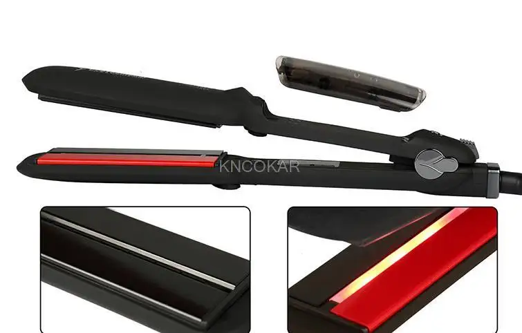 المهنية البخار مكواة فرد الشعر بخار السيراميك الأشعة تحت الحمراء التدفئة الحديد المسطح Steampod صالون 2 بوصة كبيرة الحجم مكواة فرد