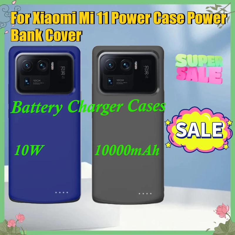 

For Xiaomi Mi 11 Power Case Power Bank Cover for Xiaomi Mi 11 Lite Pro 5G NE Battery Cases 10000mAh Portable Charger Powerbank