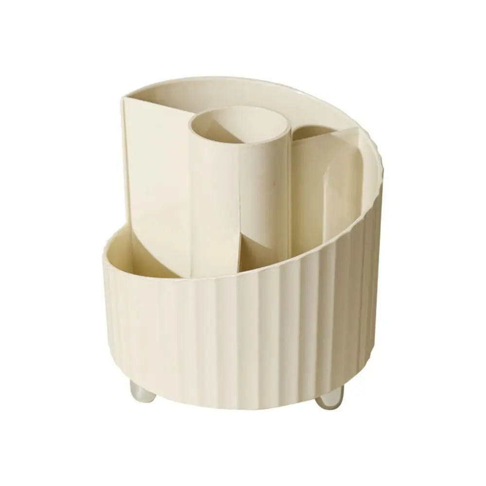 360°Rotating Pen Storage Box Simple Multi-function Makeup Brushes Holder Home Office Tabletop Storage Stationery Organizer Stand