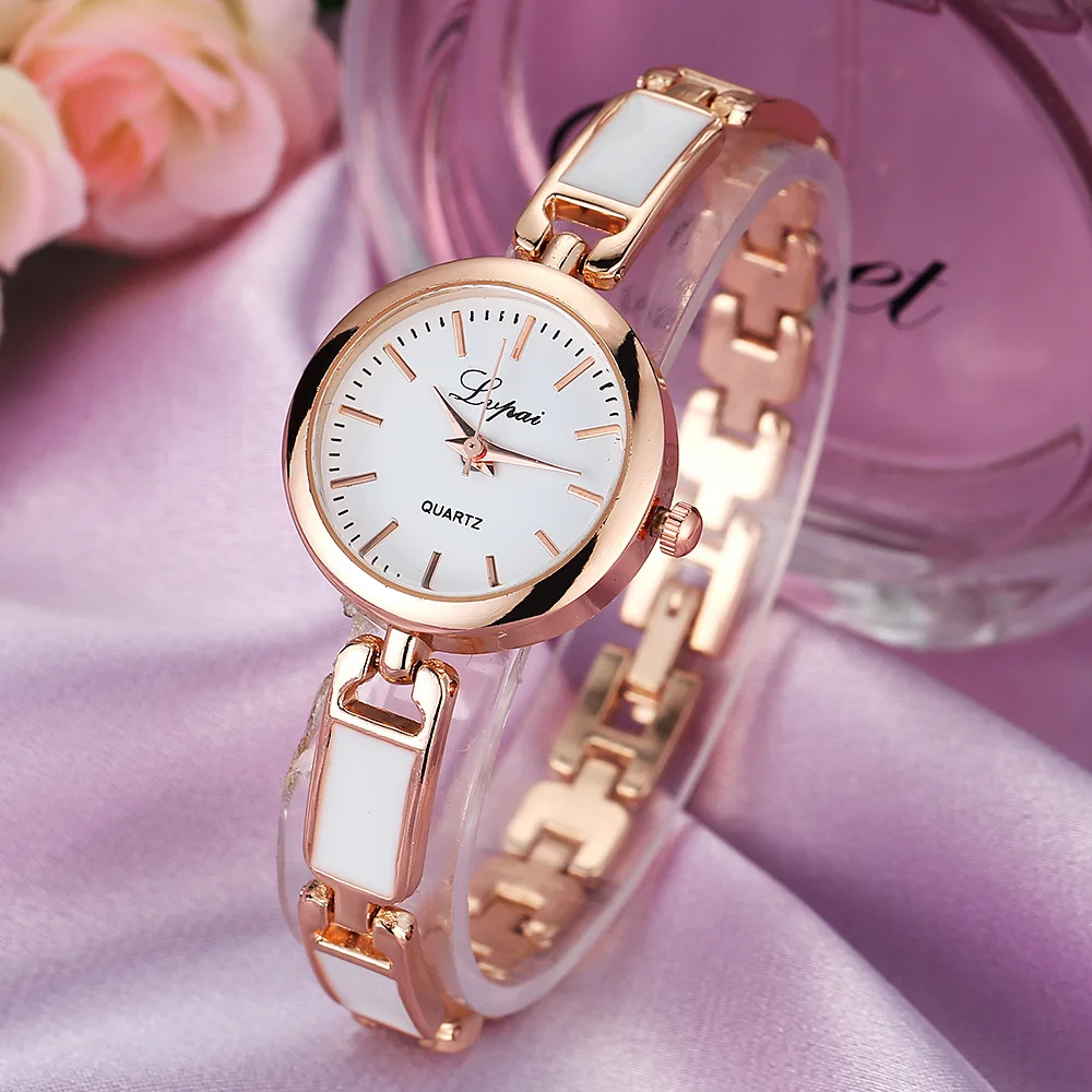 Reloj de cuarzo para mujer, pulsera, movimiento de cuarzo de mano redonda, regalo elegante, joyería de moda, reloj de pulsera para mujer y niña, uso diario