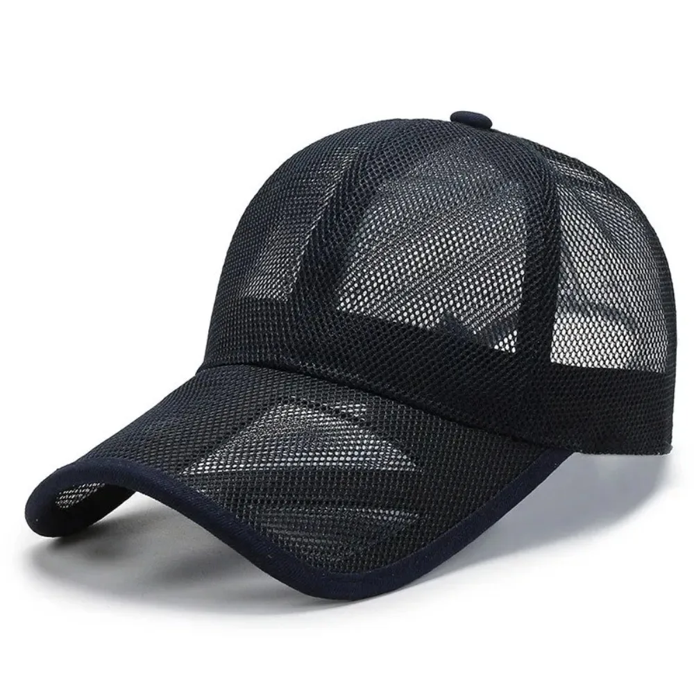 Summer Men Hat Openwork Brim Breathable Mesh Cap Outdoor Sports Sunscreen Baseball Women Sunhat Adjustable Snapback Hats