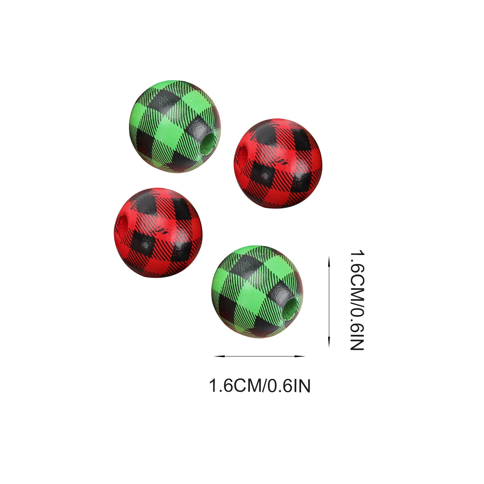 40pcs Diy Wood Bead Spacer Plain Loose For Jewelry Making Craft Christmas Necklace Bracelet Wooden Diy Beads Crafts Making Beads