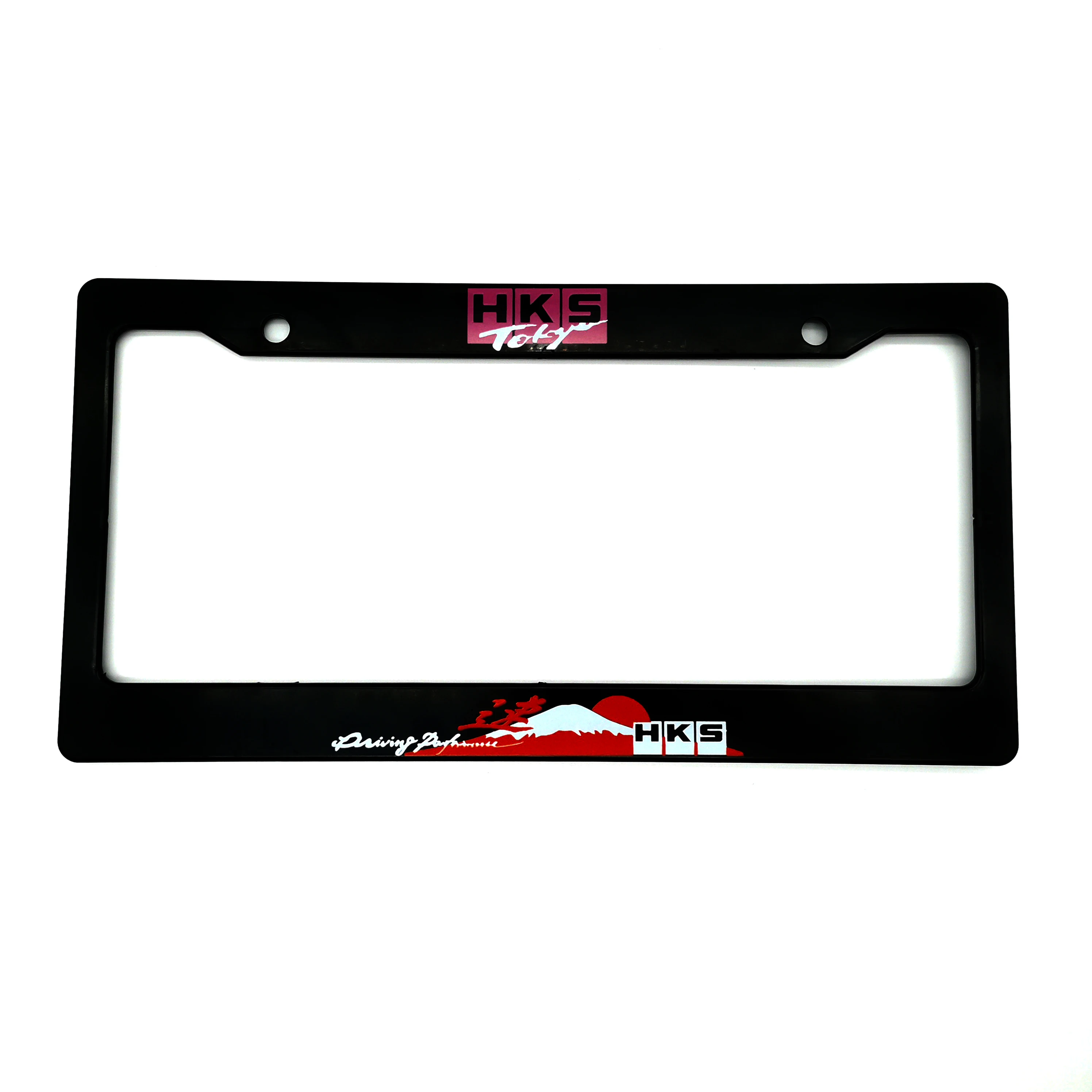 

1PCS Car License Plate Frame USA Standard ABS JDM HKS Style For Decoration Auto Number Plate Frame Accessories ﻿