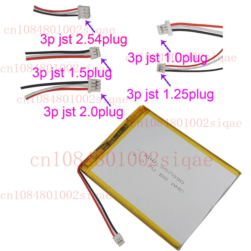 Baterai Li Isi Ulang 3.7V 3000 MAh 11.1Wh 357090 untuk Axys 4G Tablet PC GPS WYORESY