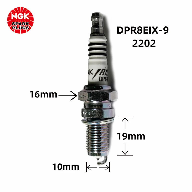 NGK motorcycle Iridium gold spark plug DPR8EIX-9 2202 for GSX250R flash 300S race 600(1pcs)