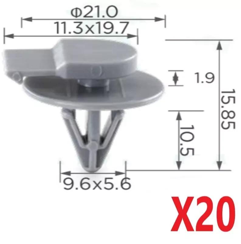 

20pcs For Bmw Mini Wheel Arch Trim Plastic Clips Auto Fastener One S Cooper R50 R52 R53 R56 07132757821