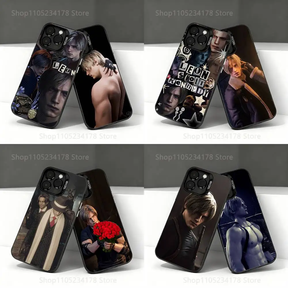 

L-Leons Kennedys Phone Case For iPhone 17,16,15,14,13,12,11,Pro,XS,Max,Plus,Mini,SE4,E Black Matte Shockproof Cover