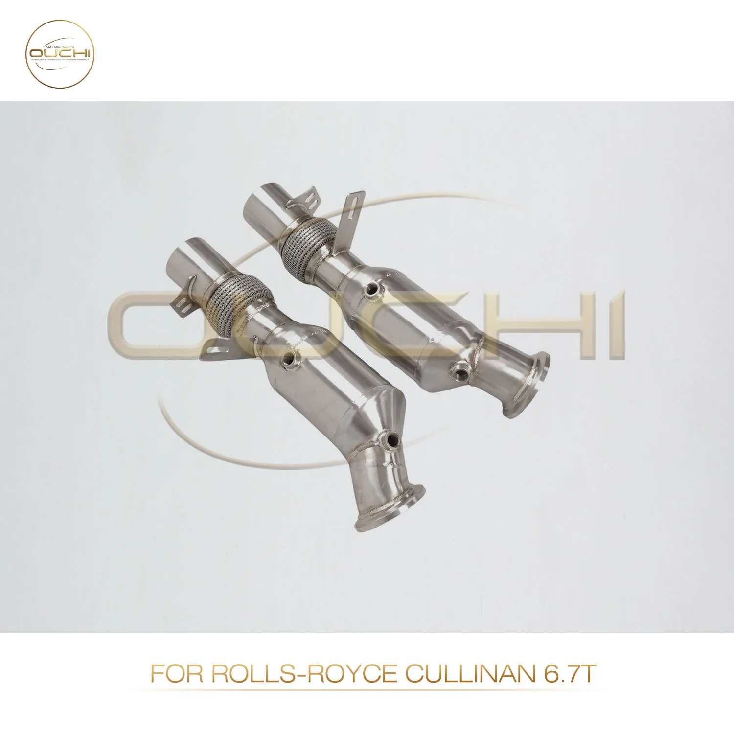 

OUCHI High Precision Machining Without Heat Shield Downpipe For Rolls-Royce Cullinan 6.7T Stainless Steel Exhaust Easy Install