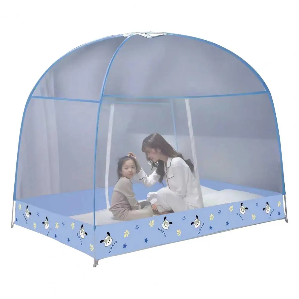 Zipper Design Mosquito Net Portable Folding Mosquito Net Tent Quick Zipper Closure Fully Enclosed Bed Cover for Effective