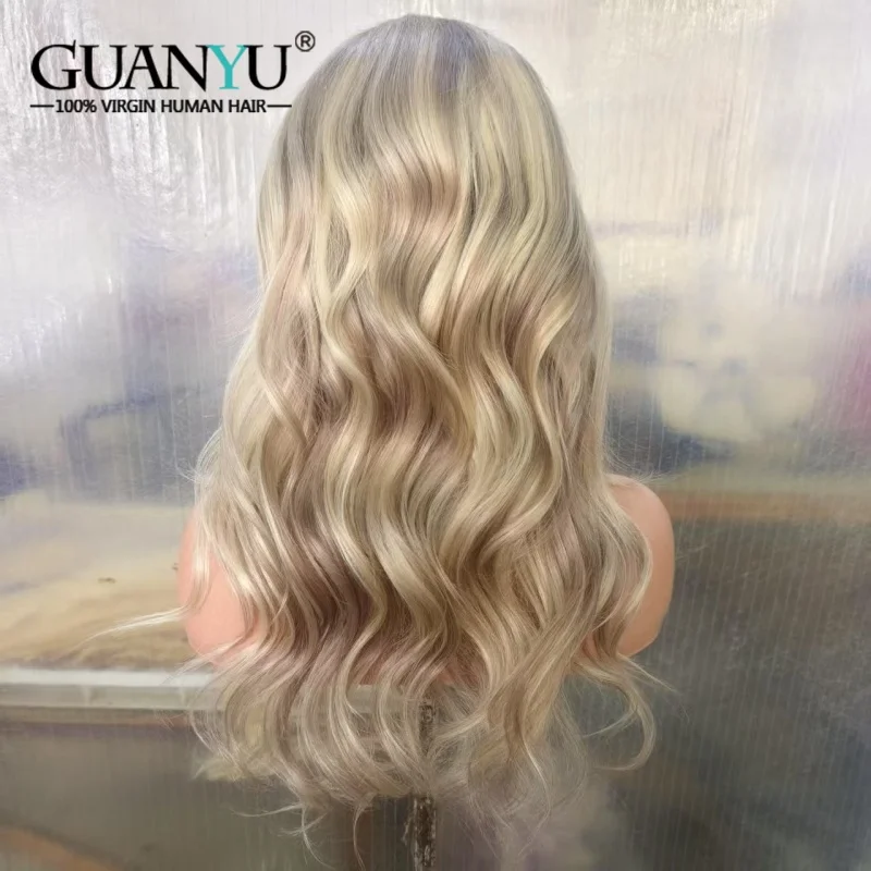 

13x6 Highlight P8/60 Color Brazilian hair Pre Plcuked Honey Blonde Loose Wave Lace Front Human Hair Wigs