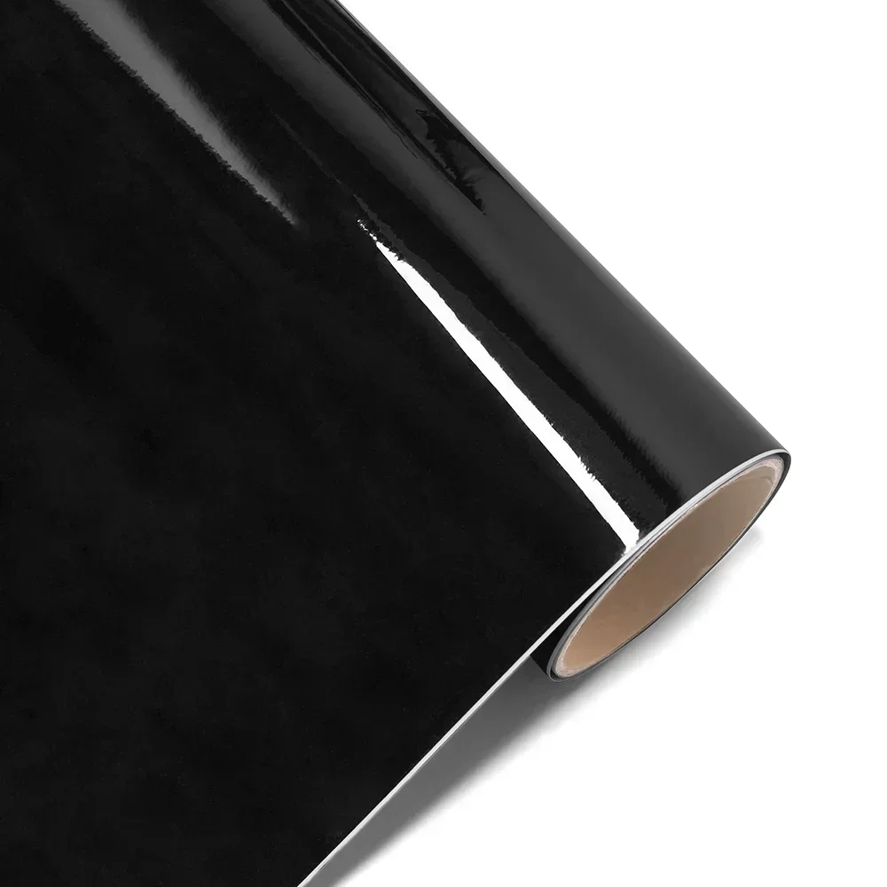 Glossy Bright Black Car Wrap Stickers Bubble Free Color Change Vinyl Film Decal Car Accessories Exterior Interior Decoration view 5