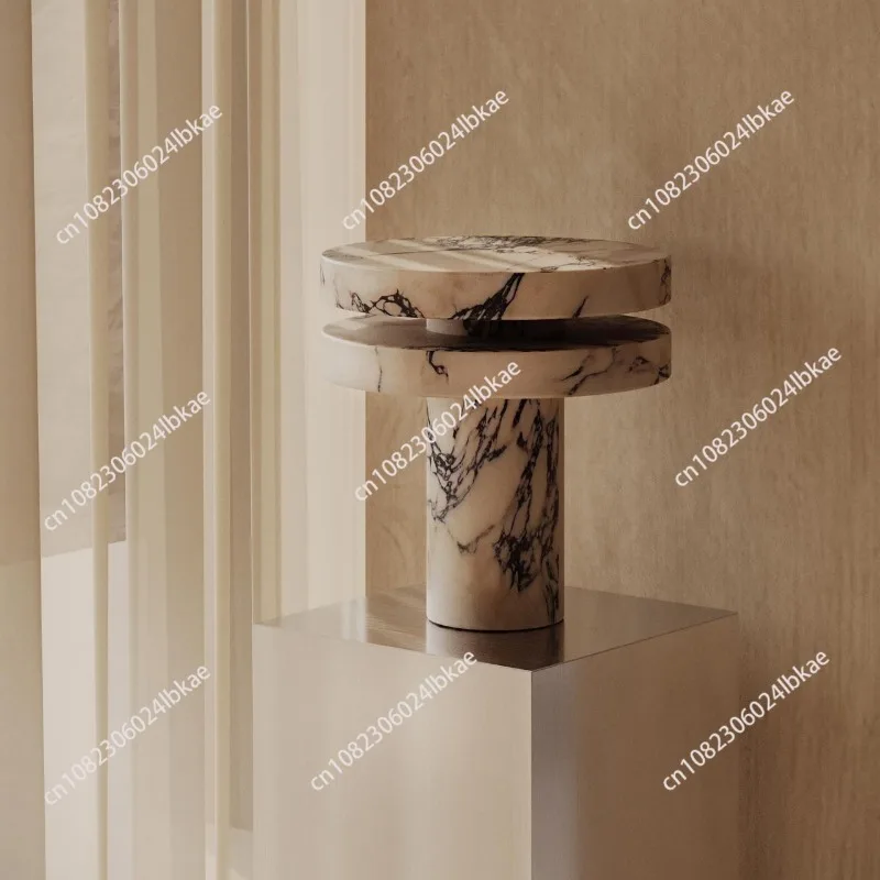 Modern marble table lamp designer model room living room hotel bedroom bedside golden decorative table lamp